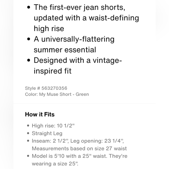 NWT Levi's 501 Original Shorts in My Muse Faded Green (SIZE 28 + 29) - Picture 10 of 16